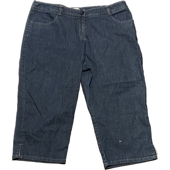 Pendleton, capris, women’s size 18, wide leg, denim, high rise - Picture 2 of 7